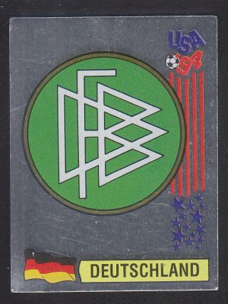 Panini - Usa 94 World Cup - 172 Deutschland Foil Badge (black Back)