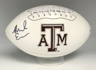 Mike Evans Signed Full Size Texas A&m Aggies Logo Football Psa/dna Auto