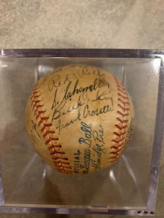 TWO 1936 - 1939 NY Yankees TEAM Autographed Baseball LOU GEHRIG,  JOE DIMAGGIO,  ETC 6