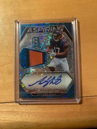 2018 Spectra Anthony Miller Rc Aspiring 2clr Patch Auto Autograph Bears 86/99