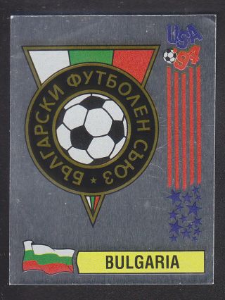 Panini - Usa 94 World Cup - 287 Bulgaria Foil Badge (black Back)