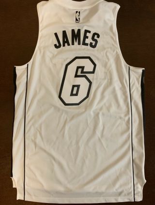 Rare Adidas NBA Miami Heat LeBron James White Hot Basketball Jersey 2