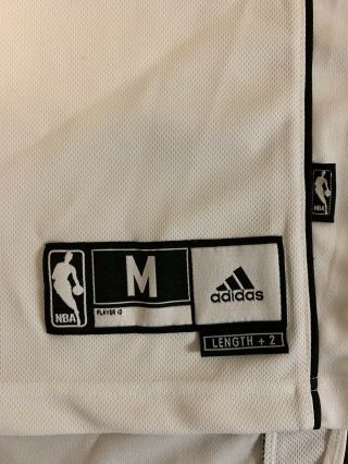 Rare Adidas NBA Miami Heat LeBron James White Hot Basketball Jersey 6