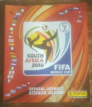 Panini 2010 South Africa Fifa World Cup Empty Football Sticker Album
