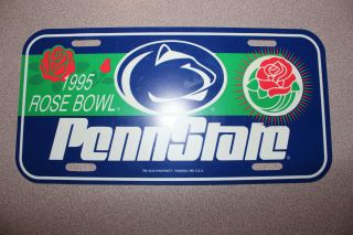 Vintage 1995 Penn State Nittany Lions Rose Bowl License Plate