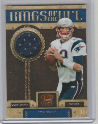 Tom Brady 2011 Crown Royale Kings Of The Nfl Game Worn Jersey D12/99 Jersey 12