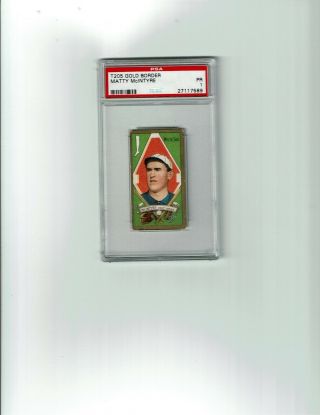 1911 T205 Gold Border Matty Mcintyre Polar Bear Back Baseball Card Psa 1 Poor