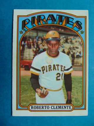 1972 Roberto Clemente Topps Baseball Card 309 Ex Pittsburgh Pirates