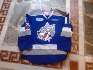 Ohl Sudbury Wolves Game Worn Blue Jersey 11 Mcconville 100th Mem Cup P