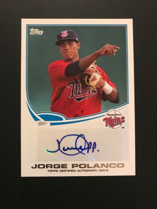 Jorge Polanco 2013 Topps Pro Debut Rookie Auto Autograph Minnesota Twins Hot