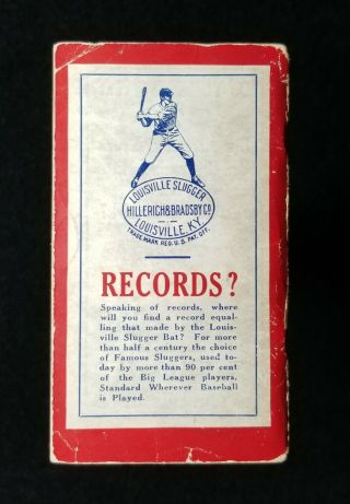 1930 The Sporting News Record Book Booklet Mickey Cochrane Detroit Tigers VTG 2