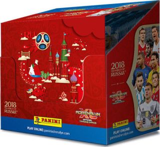 Box Display Panini Adrenalyn Xl World Cup Russia 2018,  8 Limited Edition