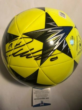 Cristiano Ronaldo Autographed Full Size Soccer Ball 1 Beckett Witnessed