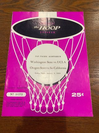 1959 Ucla Vs Washington St,  Usc Vs Oregon St Basketball Program The Hoop