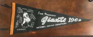 1962 San Francisco Giants Nl Champs Pennant - Full Size & Extremely Rate