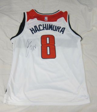 2019 Rui Hachimura Signed Washington Wizards Basketball Jersey W/proof Nba Japan