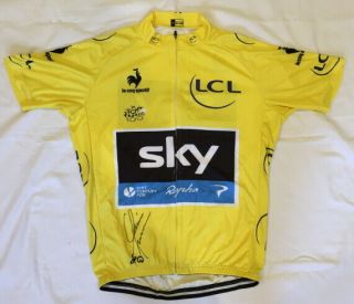 Chris Froome Signed 2013 Tour De France Yellow Cycling Jersey Sky Proof