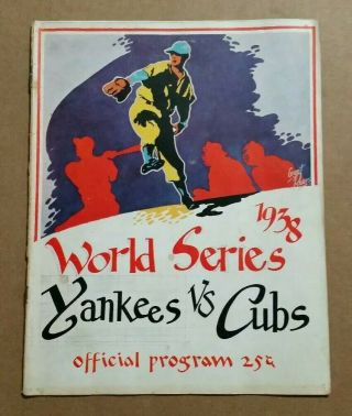 World Series,  York Yankees Vs Chicago Cubs,  Program,  1938