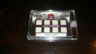 2018 - 19 Leaf Ultimate Hockey The Ultimate Memorabilia Card Jacques Plante 7/9