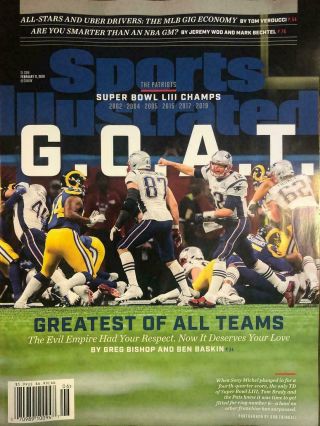 February 11,  2019 England Patriots Bowl Sports Illustrated No Label