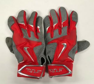 Mike Trout 2x Signed 2016 Game NIKE Batting Gloves Autographed w/ LOA AUTO 4