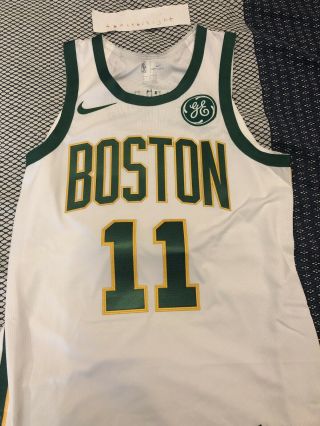 Nike Nba Boston Celtics Kyrie Irving Authentic Jersey Size 44 M Medium Rare Gold