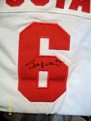 STAN MUSIAL CARDINALS HALL OF FAMER AUTOGRAPHED JERSEY AND SHOW TICKET 2