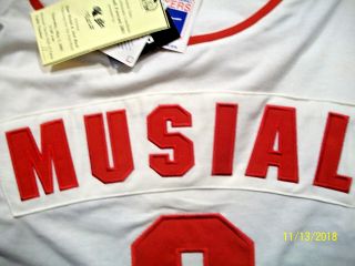 STAN MUSIAL CARDINALS HALL OF FAMER AUTOGRAPHED JERSEY AND SHOW TICKET 5