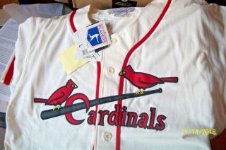 STAN MUSIAL CARDINALS HALL OF FAMER AUTOGRAPHED JERSEY AND SHOW TICKET 6