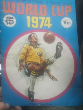 Fks - World Cup 74 Soccer Stars Sticker Album.  With 68 Stickers