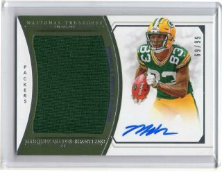 2018 Panini National Treasures 69/99 Rookie Jersey Auto Marquez Valdes - Scantling