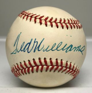 Ted Williams Single Signed Baseball Autographed Auto Uda,  Box Red Sox Hof
