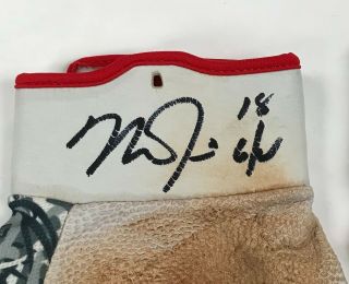 Mike Trout 2x Signed 2017 Game NIKE Batting Gloves Autographed w/ LOA AUTO 2