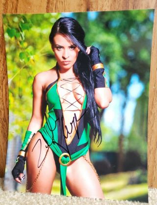 Wwe Zelina Vega Hand Signed Autographed 8x10 Photo Picture Proof