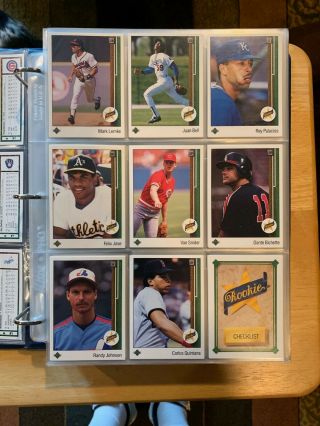 1989 Upper Deck Baseball complete set w/ SGC graded KEN GRIFFEY JR.  ROOKIE CARD 5