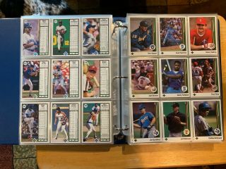 1989 Upper Deck Baseball complete set w/ SGC graded KEN GRIFFEY JR.  ROOKIE CARD 6