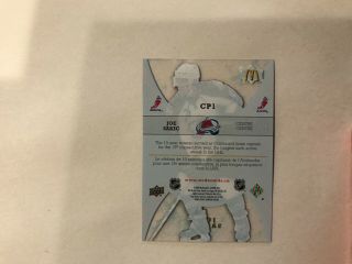 2008 - 09 UpperDeck McDonalds Clear Path to Greatness Joe Sakic CP1 2
