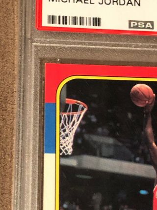 Michael Jordan 1986 Fleer Basketball RC 57 PSA 6 EX - MT Centered,  Looks Better 3