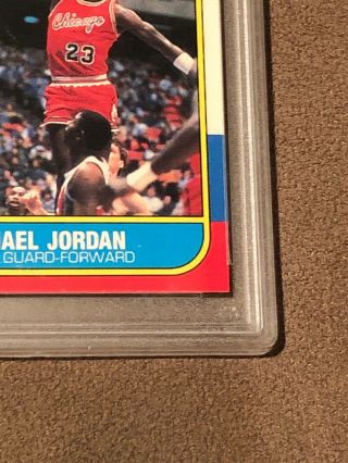 Michael Jordan 1986 Fleer Basketball RC 57 PSA 6 EX - MT Centered,  Looks Better 5