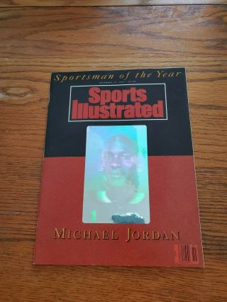Michael Jordan Hologram Sports Illustrated Sportsman Of The Year 1991