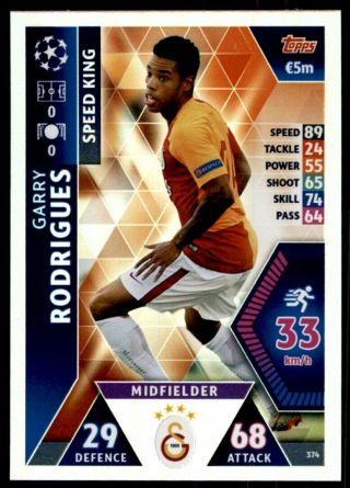 Match Attax Champions League 2018/19 – Rodrigues Galatasaray Speed King No.  374