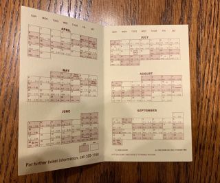 (3) 1979 Pittsburgh Pirates Pocket Schedules WILLIE STARGELL World Series Champs 4