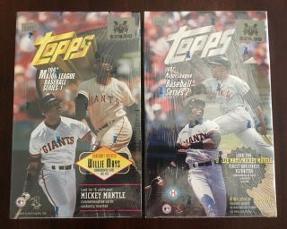 1997 Topps Baseball Series 1 & 2 Hobby Boxes (1 Of Each),  Factory/double