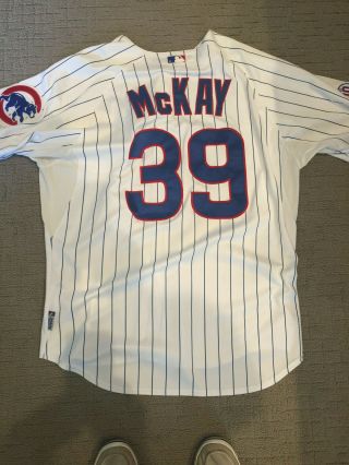 Dave Mckay Game Worn/used Cubs Jersey 2012 (mlb Authenticated) Ron Santo Patch