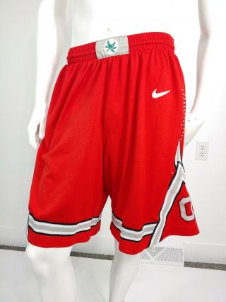 Nike Ohio State Buckeyes Authentic Elite Game Basketball Shorts Ncaa Red Mens L