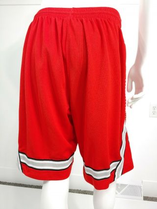 NIKE Ohio State Buckeyes Authentic Elite Game Basketball Shorts NCAA Red Mens L 4
