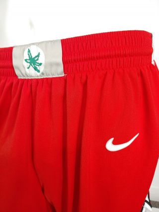 NIKE Ohio State Buckeyes Authentic Elite Game Basketball Shorts NCAA Red Mens L 5