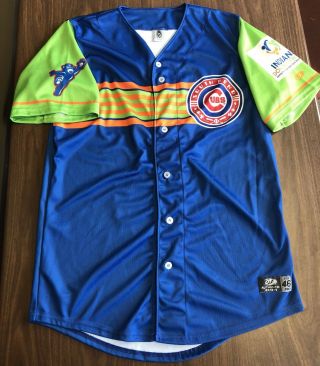 2017 Dylan Cease Game South Bend Cubs Jersey Chicago White Sox Prospect