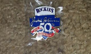 Jackie Robinson 50th Anniversary Vintage Baseball Dodgers (1947 - 1997) Lapel Pin