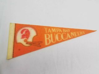 Vintage Tampa Bay Buccaneers Pennant,  Football,  Mini,  Collectible,  Wall